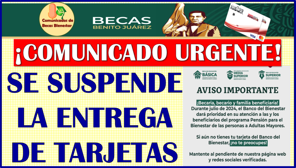 Se Suspende Oficialmente La Entrega De Tarjetas Del Bienestar De Las