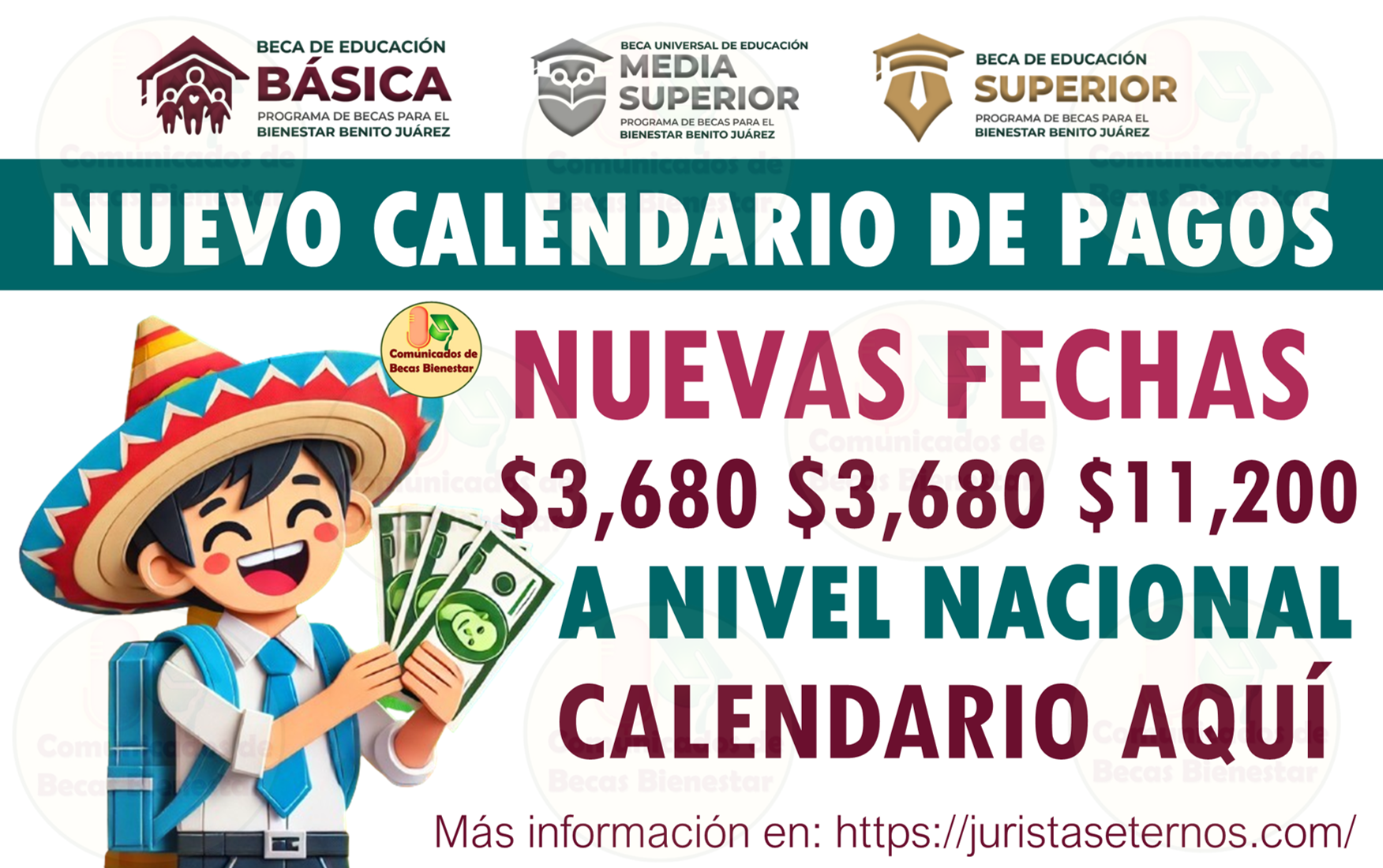 ≫ ¡Información Oficial! Actualización en el Calendario de Pagos de las ...