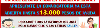 ATENCION JOVENES ESTUDIANTES CONOCE ESTE APOYO BIENESTAR LLAMADO BECA PARA LA TRANSFORMACIÓN QUE TE BRINDAUN APOYO ECONOMICO DE HASTA $13,000 PESOS AQUI LA INFORMACION DE LOS REQUISITOS