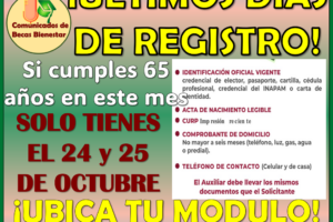 Adulto Mayor de 65 años últimos días de registro no te quedes fuera ¡ASÍ REGISTRATE!