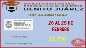 ¡¡Beca Benito Juárez!! Cobra tu apoyo o concluye tu incorporación.