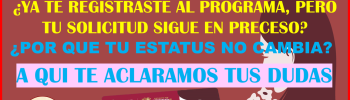 ATENCION MUJERES CON BIENESTAR TU SOLICITUD AUN SIGUE EN PROCESO Y NO CAMBIA POR MAS QUE EL TIEMPO PASA Y NO SABES POR QUE, AQUI TE DECIMOS TODO LO QUE ESTA PASANDO