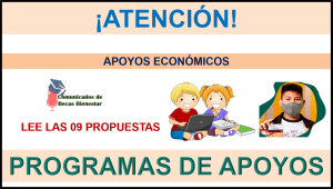 ¡ATENCIÓN! Propuestas de los apoyos económicos para el Bienestar