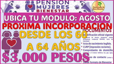 De esta manera podrás ubicar tu modulo para tu próximo registro: Pensión Mujeres bienestar 2025
