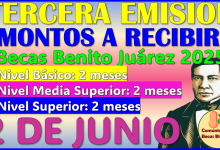 Estos son los MONTOS que vas a recibir en tu TERCERA EMISIÓN: Becas Benito Juárez 2025