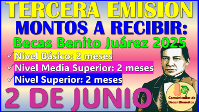 Estos son los MONTOS que vas a recibir en tu TERCERA EMISIÓN: Becas Benito Juárez 2025
