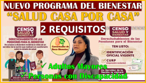 Si deseas ser beneficiado con el nuevo programa Salud casa por Casa"¨estos debes tener en mano