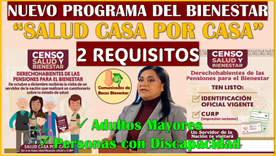 Si deseas ser beneficiado con el nuevo programa Salud casa por Casa"¨estos debes tener en mano