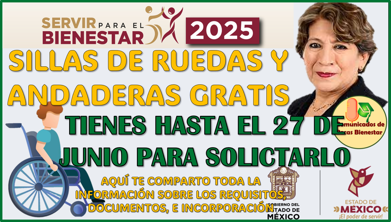 ¡ATENCIÓN! Sillas de ruedas y andaderas gratis tienes hasta al 27 de Junio para solicitarlo
