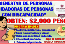 BIENESTAR DE PERSONAS CUIDADORAS DE PERSONAS CON DISCAPACIDAD ¡YA ESTA DISPONIBLE EL PROGRAMA!