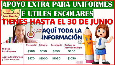 Tienes hasta el 30 de Junio para poder recibir un apoyo para Uniformes e Útiles escolares 2025-2026