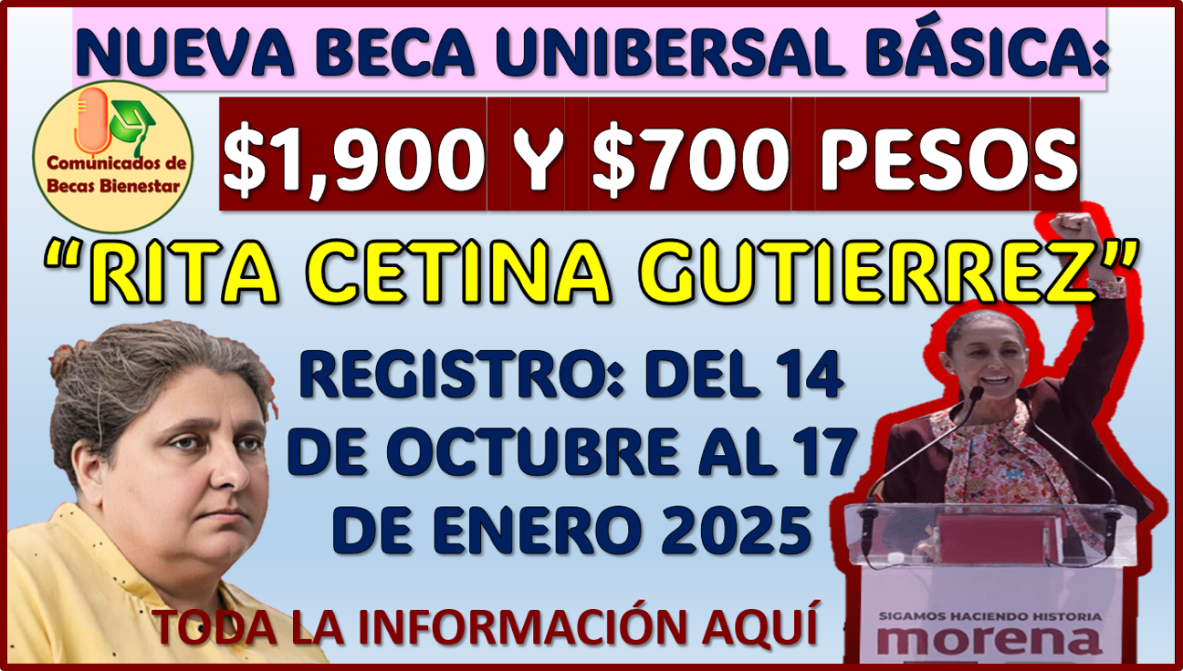 Arranca la convocatoria de la nueva Beca Universal Rita Cetina Gutierrez para nivel Básico