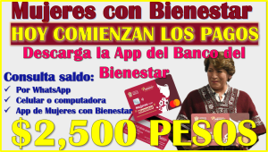 Ya puedes descargar la Aplicación de Mujeres con Bienestar, ¡HOY COMIENZAN LOS DEPOSITOS!