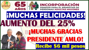 ¡AUMENTO DE LA PENSIÓN 2024! Esto dijo AMLO, 25% para todos nuestros Adultos Mayores