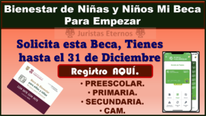 Registra a tu hijo en esta Beca: Preescolar, Primaria y Secundaria, toda la información aqui