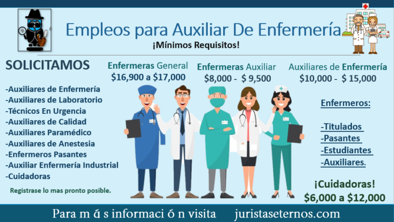 Empleos Auxiliar de Enfemeria