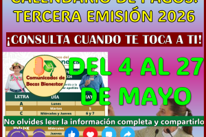 Pensión Mujeres Bienestar 2026, tercer calendario oficial conoce la lista de beneficiarias