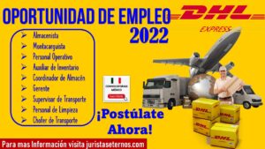 BOLSA DE TRABAJO DHL 2022-2023