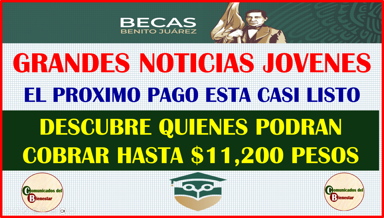 LOS PROXIMOS PAGOS DE BECAS BENITO JUAREZ ESTAN CADA VEZ MAS CERCAS DESCUBRE QUIENES SON LOS AFORTUNADOS EN PODER COBRAR $11,000 PESOS EN SU PROXIMO PAGO