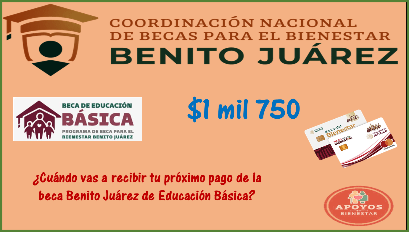 Beca para el Bienestar Benito Juárez de Nivel Básico ¿Cuándo será depositado el próximo pago?