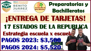 Continua la Entrega de Tarjetas en estos 17 Estados de la República: Becas Benito Juárez Media Superior