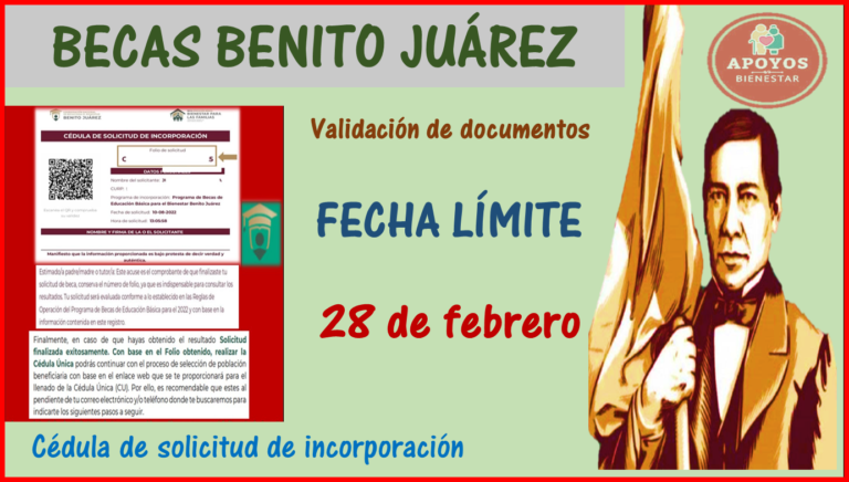 Becas Benito JuÃ¡rez 2023: VerificaciÃ³n de documentos Â¡Â¡Fecha lÃ­mite para que puedas realizarlo!!