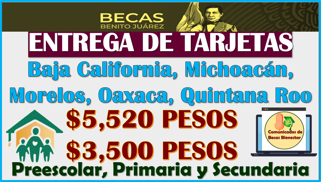 Del 19 al 25 de Febrero estos estados reciben su Tarjeta del Bienestar: Becas Benito Juárez Básica
