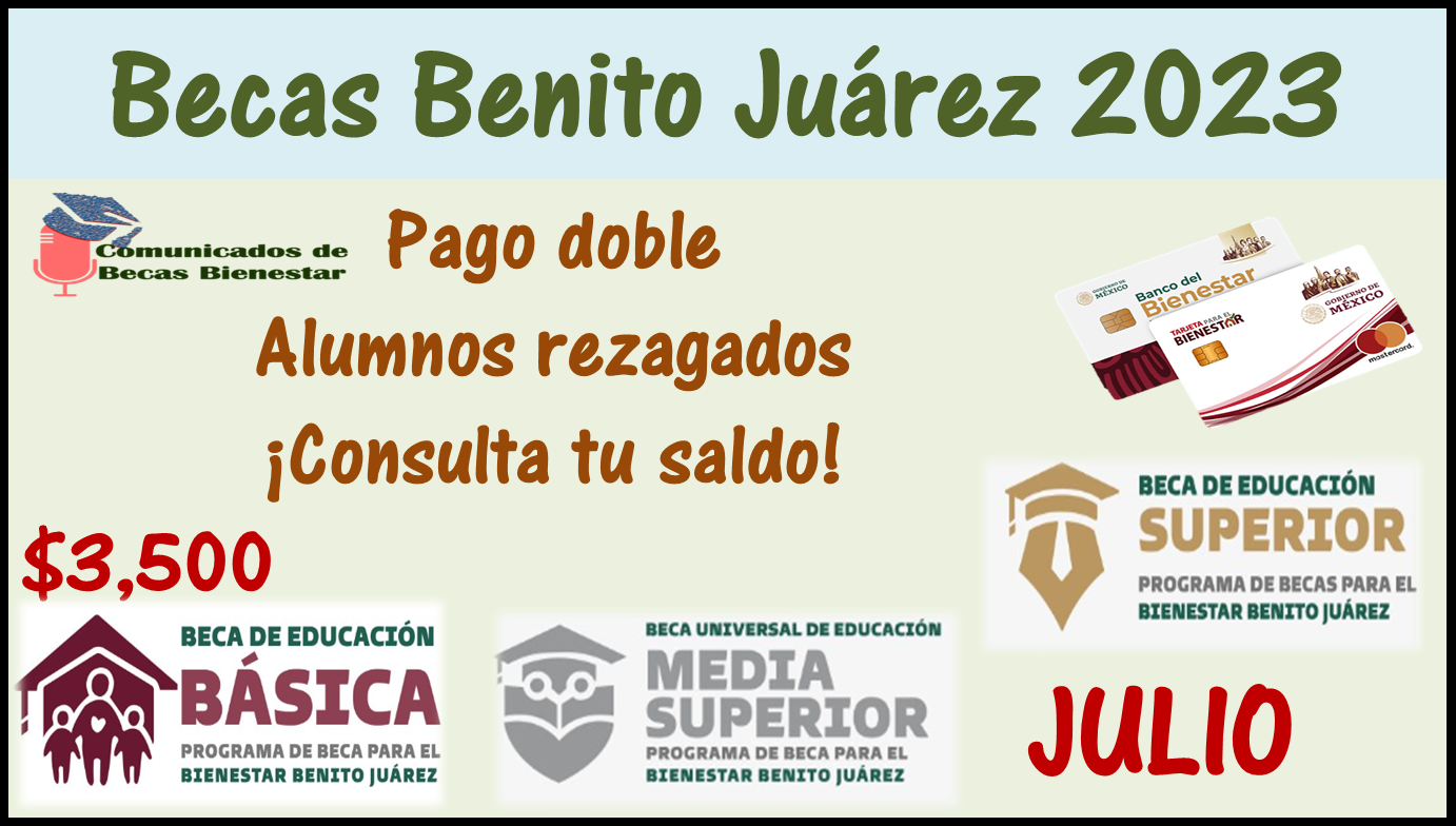 ¡CONFIRMADO!, pago para estos alumnos en este mes de JULIO| consulta tu fecha de pago: Becas Benito Juárez