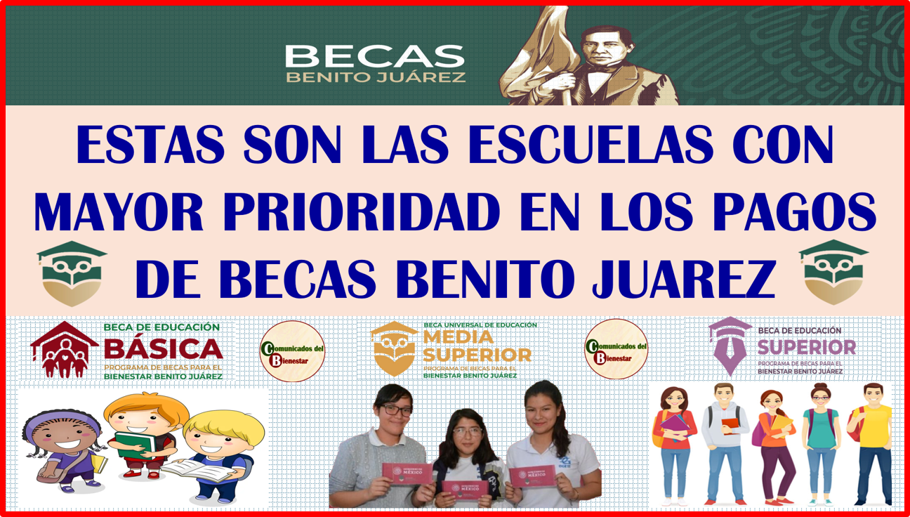 BECAS BENITO JUAREZ, ESTAS SON LAS ESCUELAS QUE TIENEN PRIORIDAD DE PAGO CONOCE LA LISTA COMPLETA