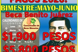 2 SEMANAS DE PAGOS PARA LA BECA BENITO JUÁREZ 2026, TERCER DEPÓSITO OFICIAL