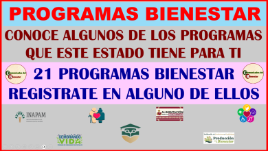 PROGRAMAS BIENESTAR CONOCE ALGUNOS DE LOS PRGRAMAS QUE EL BIENESTAR TIENE PARA TI Y REGISTRATE EN ALGUNOS DE ELLOS AQUI UNA LISTA DE 21 PROGRAMAS BIENESTAR PARA TI