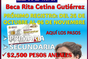 ¿YA SABES COMO CREAR LA LLAVE MX PARA TU REGISTRO? BECA RITA CETINA SECUNDARIA Y PRIMARIA