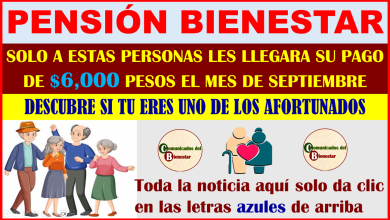 PENSIÓN BIENESTAR ESTAS SON LAS PERSONAS QUE PODRAN COBRAR SU APOYO DE $6,000 ESTE MES DE SEPTIEMBRE