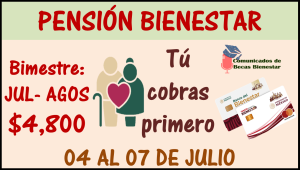 ¡Pensión Bienestar de los Adultos Mayores!, estos Adultos Mayores recibirán pago en esta semana del 4 al 7 de julio| Podrías ser tú