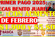 Primer Pago Oficial de las Becas Benito Juárez 2025 en sus 3 niveles educativos, aquí te comparto la información