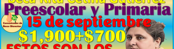 Documentos para tu próximo registro: Beca Rita Cetina Gutierrez 2025-2026 Preescolar y Primaria