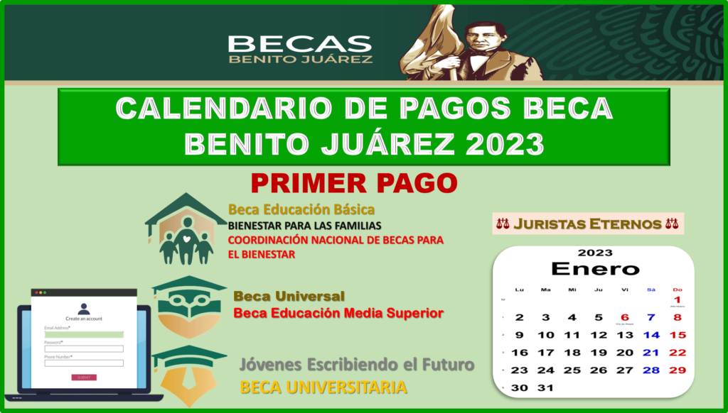 ≫ Calendario de pagos para los estudiantes Beca Benito Juárez 2023