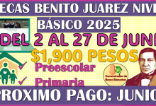 Becas Benito Juárez de Educación Básica este es tu siguiente deposito 2025 bimestre Mayo-Junio