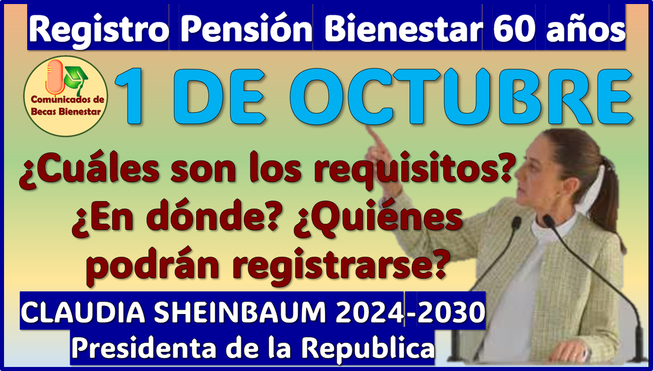 ¿Cuando se hará el registro de la Nueva Pensión Bienestar de 60 años? aquí te explico