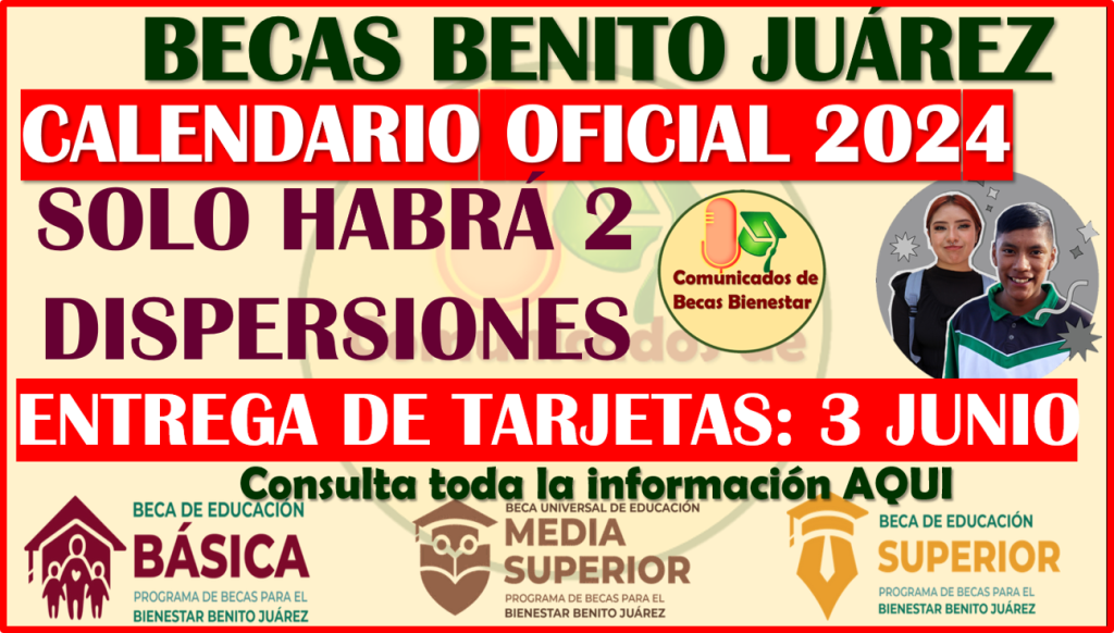 ≫ ¡RECUERDA QUE SOLO HABRÁ 2 PAGOS EN ESTE AÑO 2024! Becas Benito ...