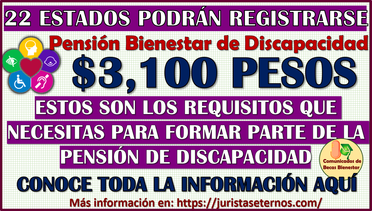 Próximo registro Pensión bienestar para Personas con Discapacidad, aquí toda la información