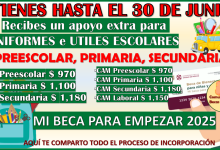 REQUISITOS para recibir el Apoyo extra de uniformes e útiles escolares Mi Beca para Empezar 2025-2026