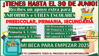 REQUISITOS para recibir el Apoyo extra de uniformes e útiles escolares Mi Beca para Empezar 2025-2026