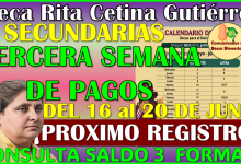 Tercera semana de Pagos bimestre Mayo-Junio: Beca Rita Cetina Gutierrez 2025
