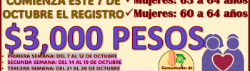 8 SEMANAS DE REGISTRO para las nueva Pensión de 60 a 64 años ¿Quienes puedes regitrarse?