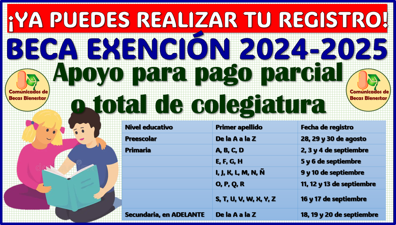 ¡YA PUEDES REGISTRARTE! Beca de Exención EdoMex 2024-2025, aquí te comparto más información