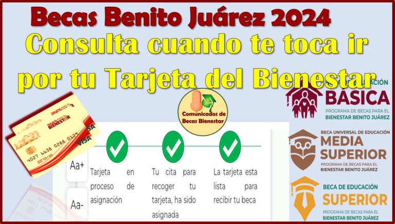 Consulta el Proceso de Entrega de tu Tarjeta del Bienestar de las Becas Benito JuÃ¡rez 2024 Â¡Conoce la BancarizaciÃ³n!