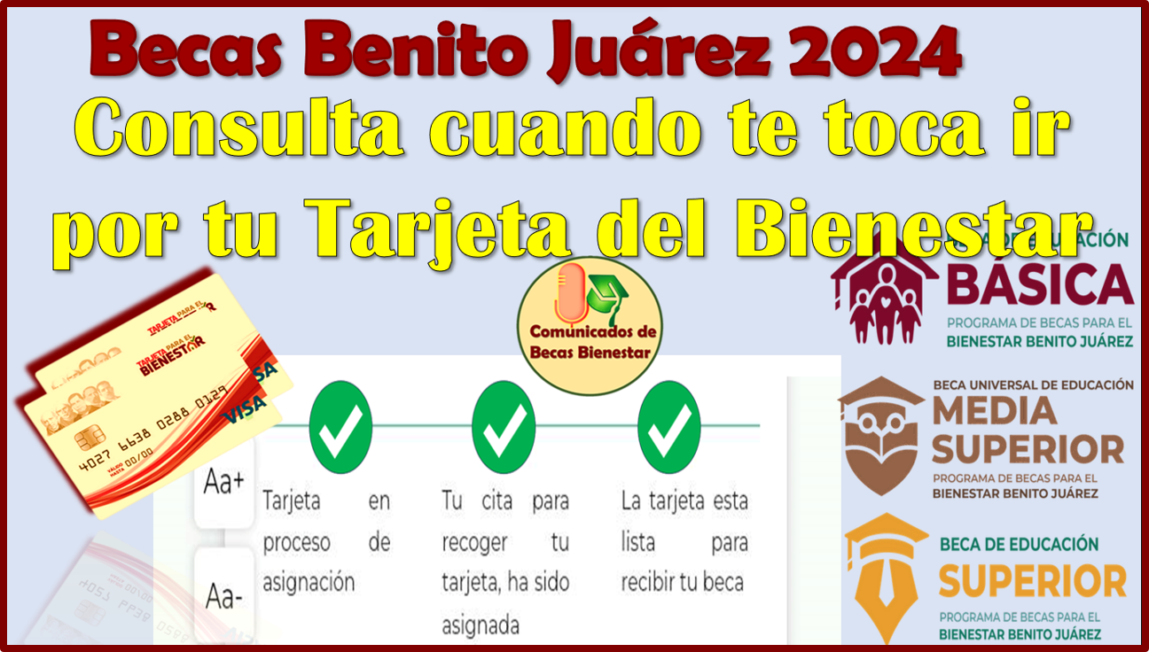 Consulta el Proceso de Entrega de tu Tarjeta del Bienestar de las Becas Benito Juárez 2024 ¡Conoce la Bancarización!