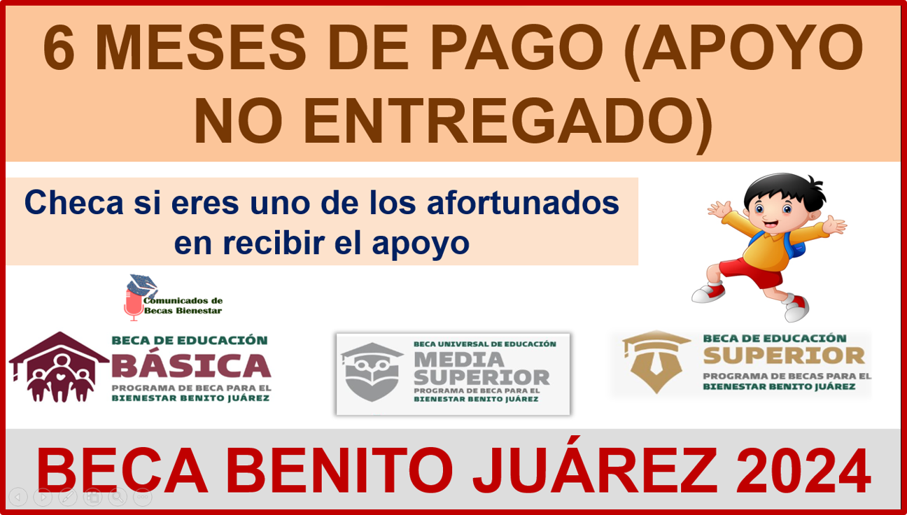 Becas Benito Juárez consulta quienes van a recibir pago en los próximos 6 meses (apoyo no entregado)
