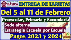 Becas Benito Juárez Básica: Entrega de Tarjetas del 5 al 11 de Febrero 2024, estos son los estados